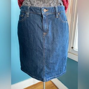 LL Bean Jean Skirt